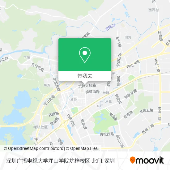 深圳广播电视大学坪山学院坑梓校区-北门地图