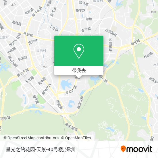 星光之约花园-天景-40号楼地图