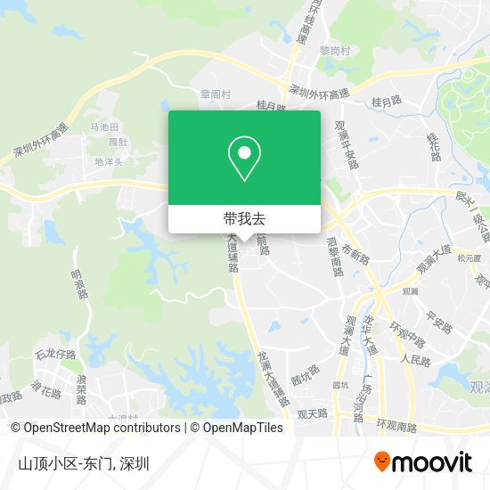 山顶小区-东门地图
