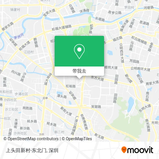 上头田新村-东北门地图