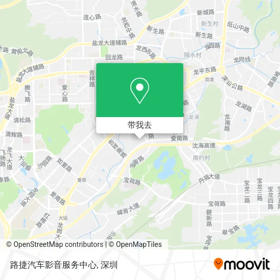 路捷汽车影音服务中心地图