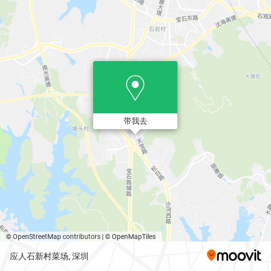 应人石新村菜场地图