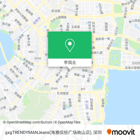 gxgTRENDYMANJeans(海雅缤纷广场南山店)地图