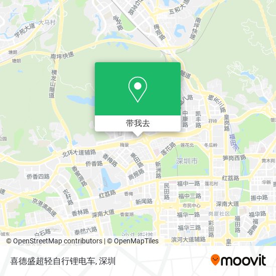 喜德盛超轻自行锂电车地图