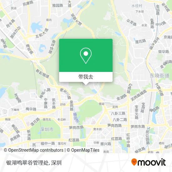 银湖鸣翠谷管理处地图