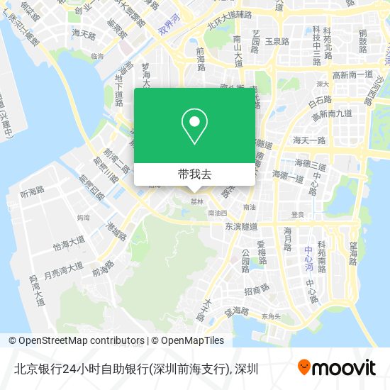 北京银行24小时自助银行(深圳前海支行)地图