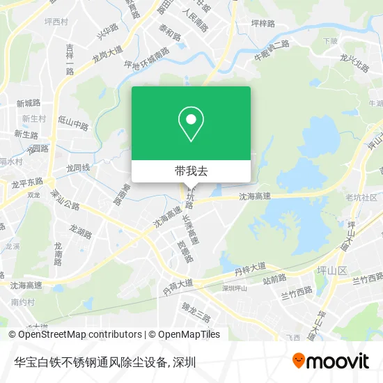 华宝白铁不锈钢通风除尘设备地图