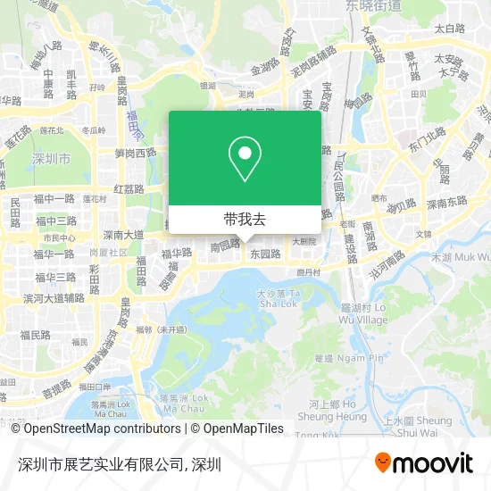 深圳市展艺实业有限公司地图