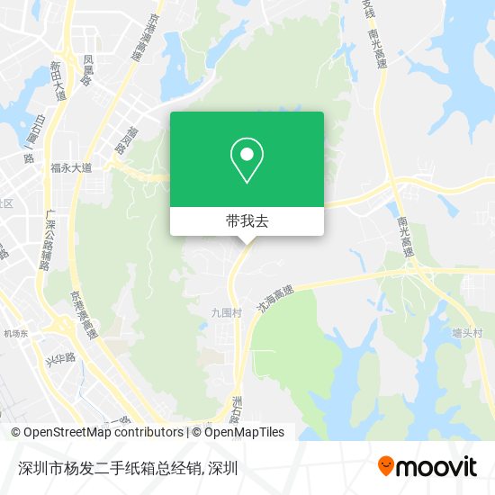 深圳市杨发二手纸箱总经销地图
