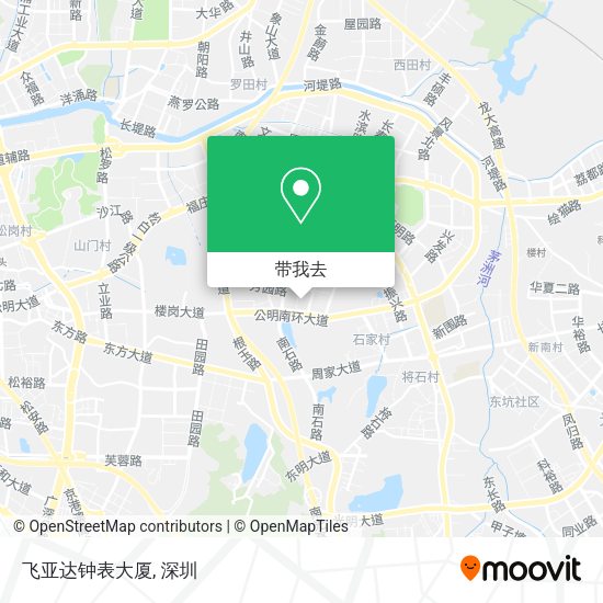 飞亚达钟表大厦地图