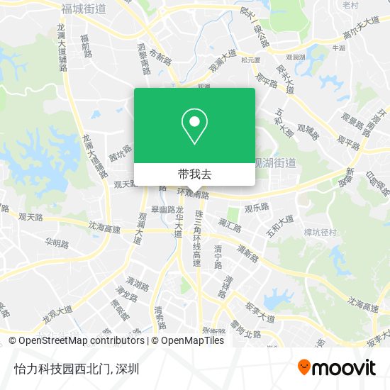 怡力科技园西北门地图