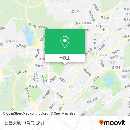 公园大地-11号门地图