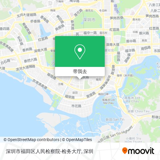 深圳市福田区人民检察院-检务大厅地图