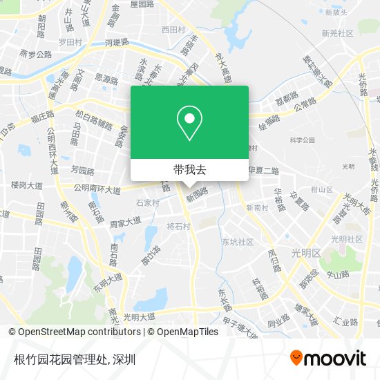 根竹园花园管理处地图