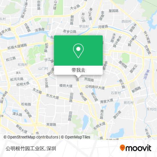公明根竹园工业区地图