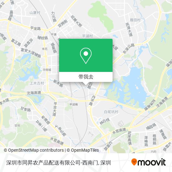 深圳市同昇农产品配送有限公司-西南门地图