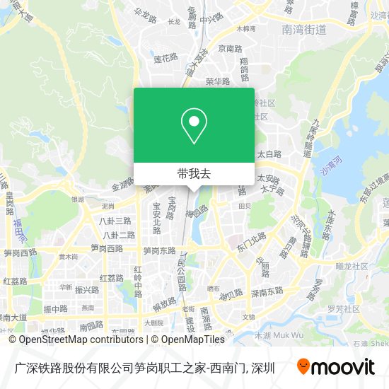 广深铁路股份有限公司笋岗职工之家-西南门地图