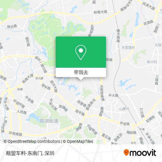 顺盟车料-东南门地图