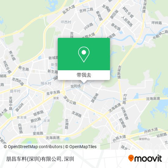 朋昌车料(深圳)有限公司地图