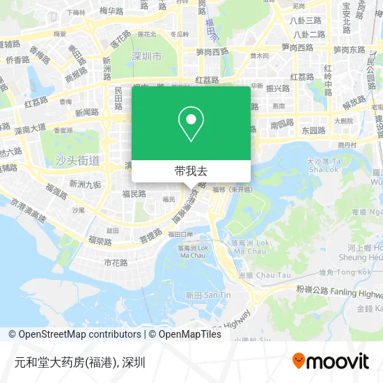元和堂大药房(福港)地图