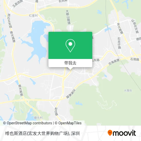 维也斯酒店(宏发大世界购物广场)地图