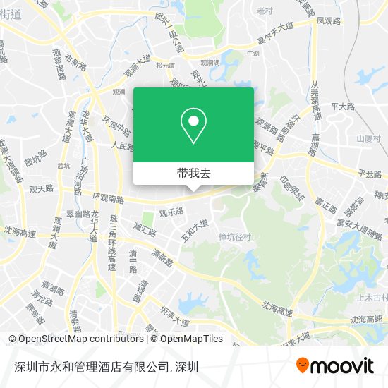 深圳市永和管理酒店有限公司地图
