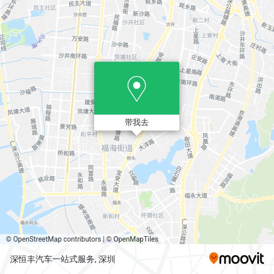 深恒丰汽车一站式服务地图