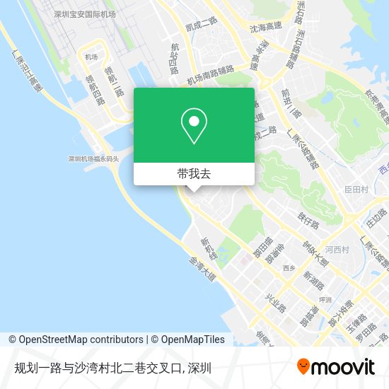 规划一路与沙湾村北二巷交叉口地图