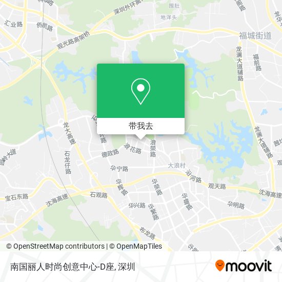 南国丽人时尚创意中心-D座地图