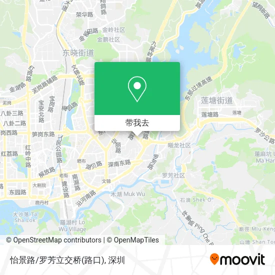 怡景路/罗芳立交桥(路口)地图