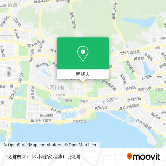 深圳市南山区小毓家服装厂地图