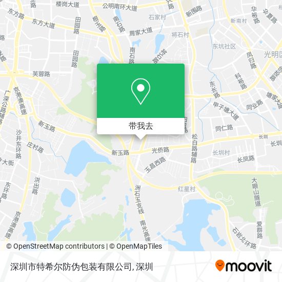 深圳市特希尔防伪包装有限公司地图