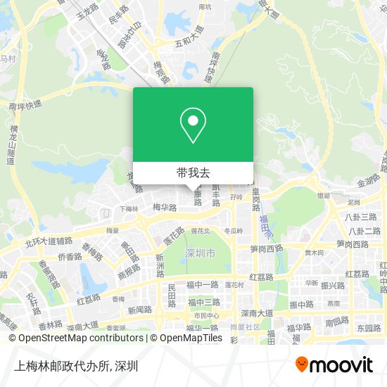上梅林邮政代办所地图