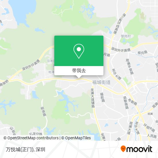 万悦城(正门)地图