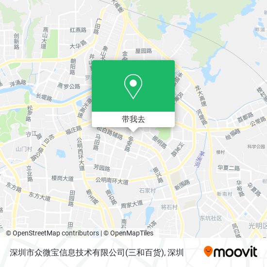 深圳市众微宝信息技术有限公司(三和百货)地图