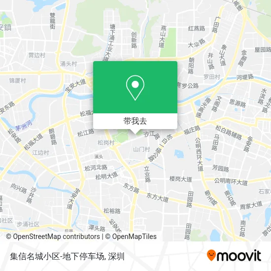 集信名城小区-地下停车场地图
