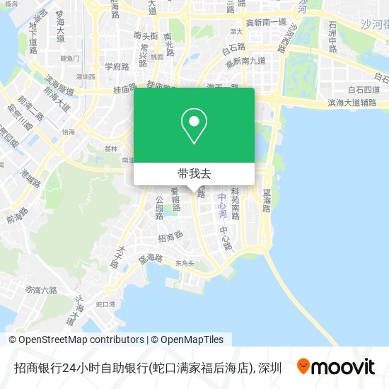 招商银行24小时自助银行(蛇口满家福后海店)地图