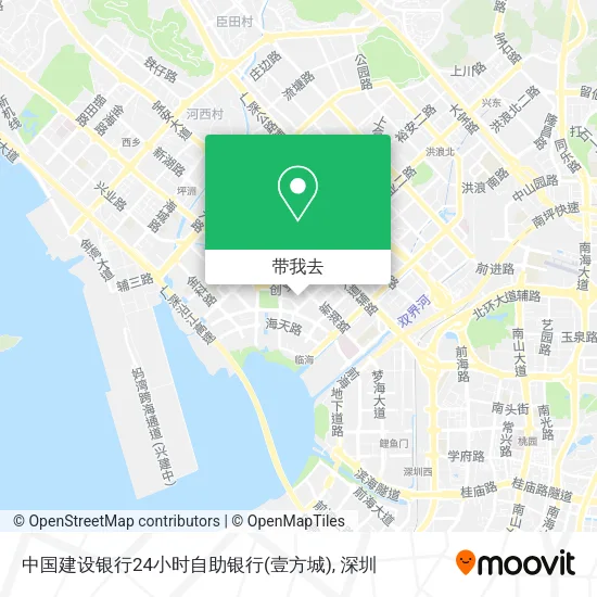中国建设银行24小时自助银行(壹方城)地图