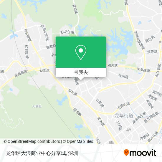 龙华区大浪商业中心分享城地图
