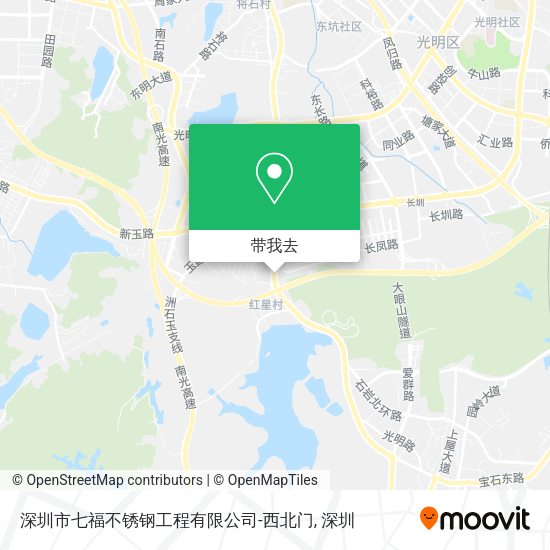 深圳市七福不锈钢工程有限公司-西北门地图