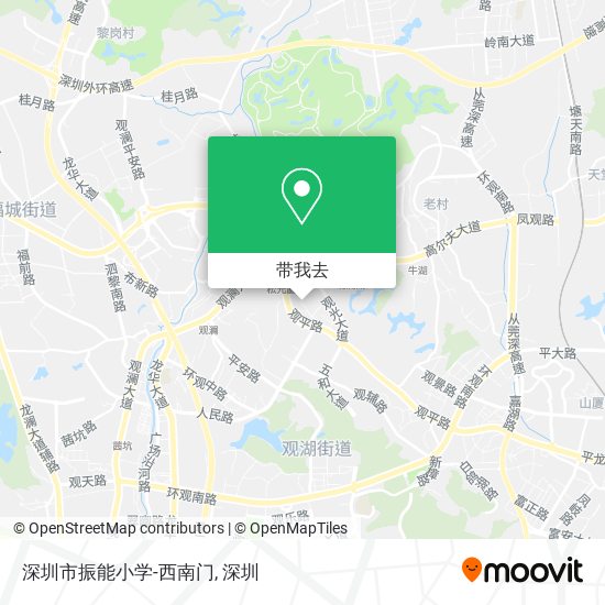 深圳市振能小学-西南门地图