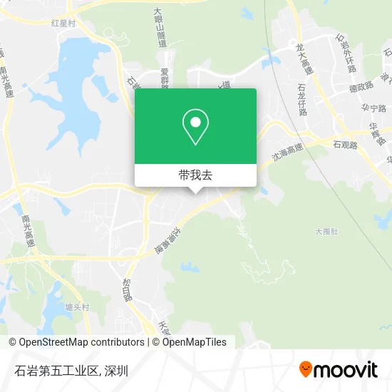 石岩第五工业区地图