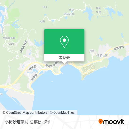 小梅沙度假村-售票处地图