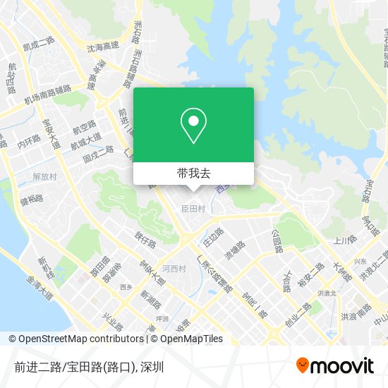 前进二路/宝田路(路口)地图