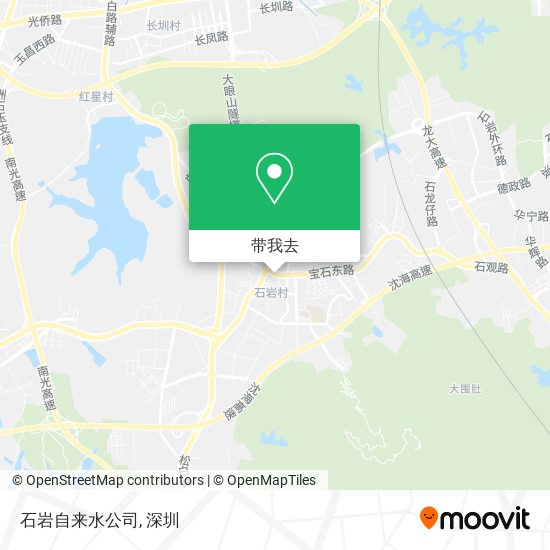 石岩自来水公司地图