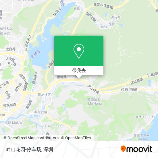 畔山花园-停车场地图
