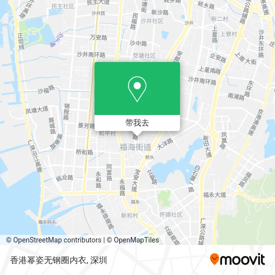 香港幂姿无钢圈内衣地图