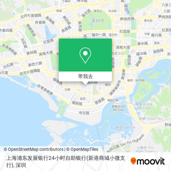 上海浦东发展银行24小时自助银行(新港商城小微支行)地图