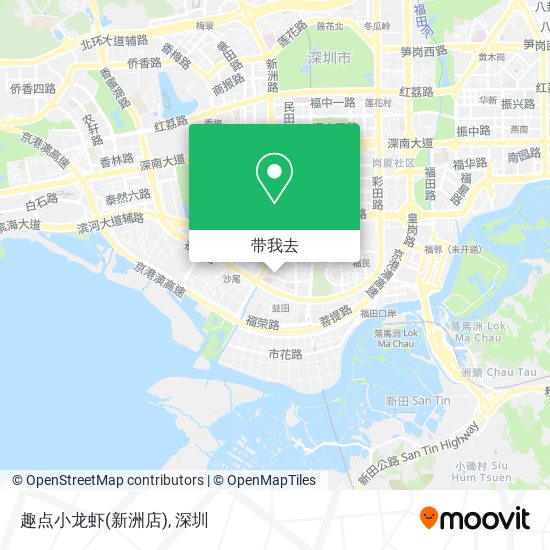 趣点小龙虾(新洲店)地图