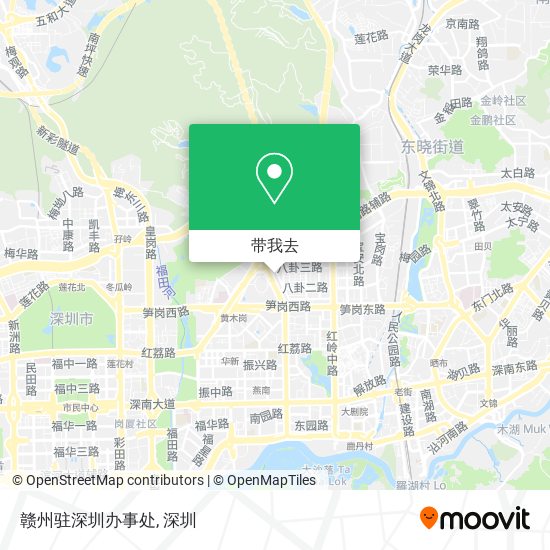 赣州驻深圳办事处地图